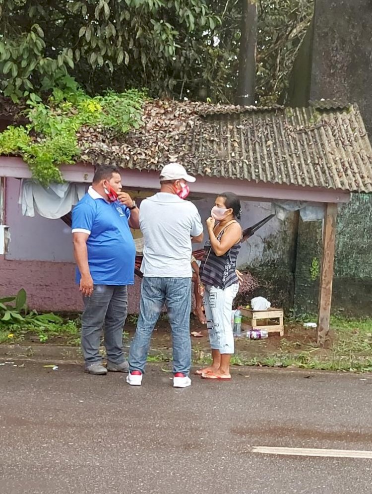 CRAS DE AMAPÁ PRESTA ATENDIMENTO AO SEU RAIMUNDO FERREIRA.