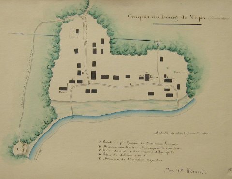 Versão francesa da História relatório do comandante das tropas na Guiana Francesa baseada na narrativa de marines que participaram da ação em 15 de maio de 1895