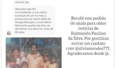 Familiares procuram por Raimundo Paulino da Silva