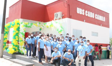Inauguração da UBS Cabo Camilo na base Aérea de Amapá.