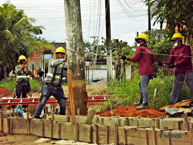 Realocação de Poste no bairro Bom Sossego