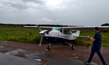 Aeronave faz pouso forçado na BR 156