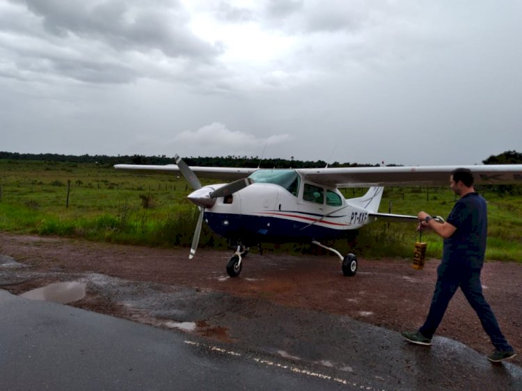 Aeronave faz pouso forçado na BR 156