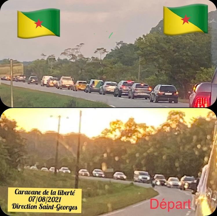 CARAVANA DA LIBERDADE MACHA SOB A GUIANA