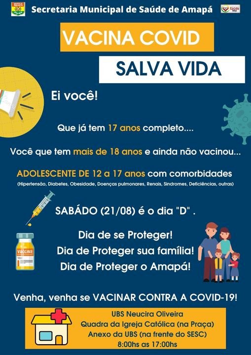 DIA "D" DA VACINAÇÃO COVID-19 EM AMAPÁ