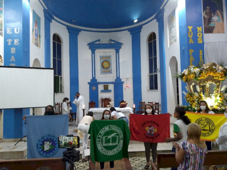 Missa do professor na Igreja de Nossa senhora de Nazaré em Amapá