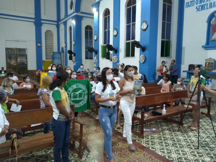 Missa do professor na Igreja de Nossa senhora de Nazaré em Amapá