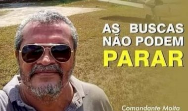 Familiares do Comandante Moita ainda esperam encontrar aeronave sumida em 2018 para amenos despedir-se.