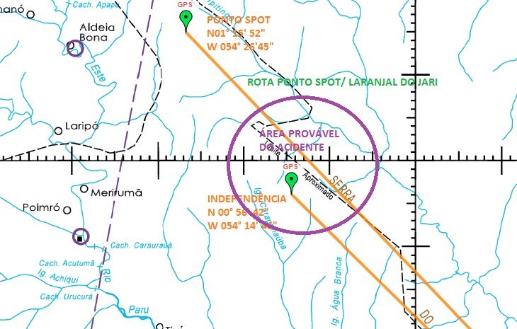 A filha do comandante Moita tem todas as coordenadas do possível local de queda da aeronave sumida em 2018