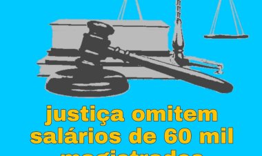 Tribunais de 15 estados omitem salários de mais de 60 mil magistrados.