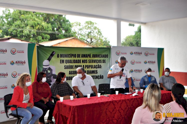 A saúde primária do município de Amapá ganha reforço de exames laboratoriais e anúncio de licitação do raio-X