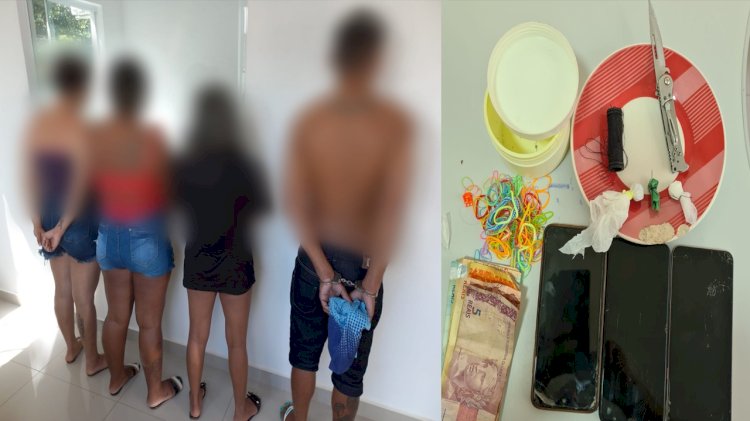 EM CALÇOENE, POLÍCIA CIVIL PRENDE QUATRO PESSOAS EM FLAGRANTE POR TRÁFICO DE DROGAS