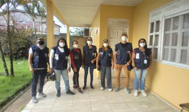 Recenseadores de Amapá em campo.   