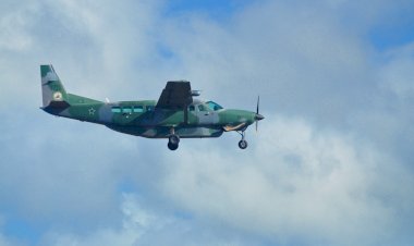 Dia atípico de pousos de aeronaves militares na sede do município de Amapá