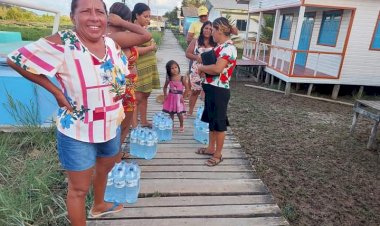 Ajuda humanitária chega à comunidade do Sucuriju