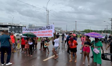 Manifestação da Comunidade Quilombola de Lagoa dos Índios na Rodovia Duca Serra