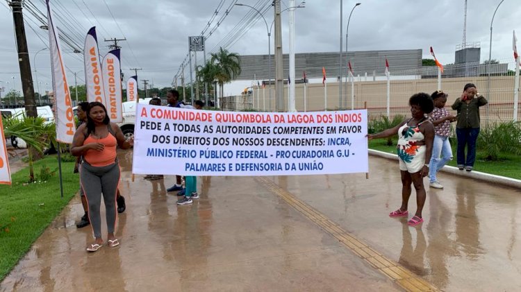 Manifestação da Comunidade Quilombola de Lagoa dos Índios na Rodovia Duca Serra