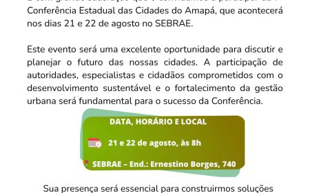Governo do Amapá realiza 7ª Conferência Estadual das Cidades