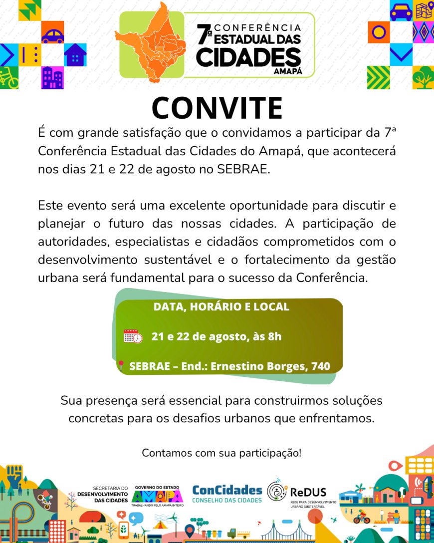 Governo do Amapá realiza 7ª Conferência Estadual das Cidades