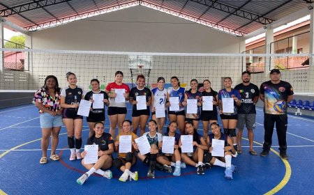 Seleção Feminina de Vôlei de Amapá inicia preparação para o XIX Intermunicipal de Vôlei 2026