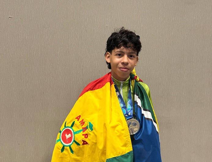 Aluno de Amapá conquista título no Taekwondo nos Jogos Escolares Brasileiros