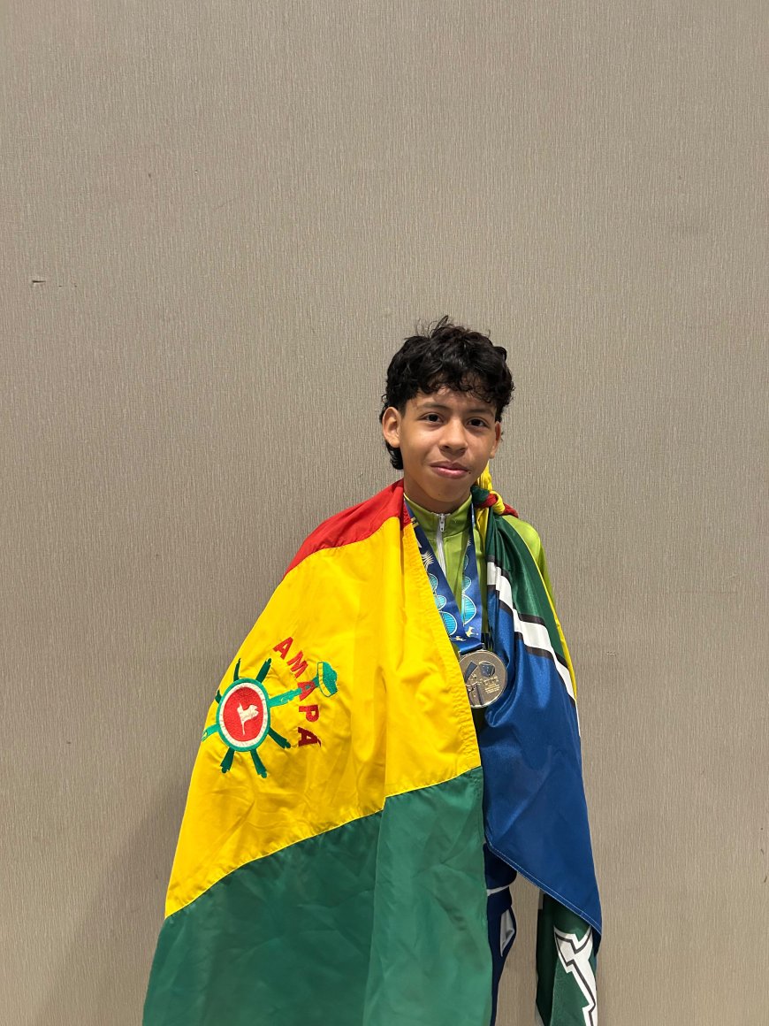 Aluno de Amapá conquista título no Taekwondo nos Jogos Escolares Brasileiros